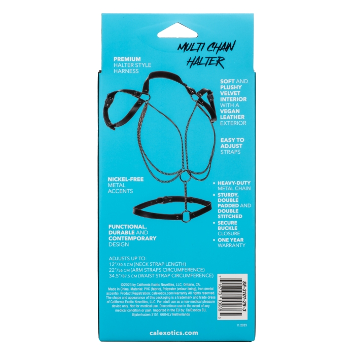 MULTI CHAIN HALTER BLACK EUPHORIA COLLECTION