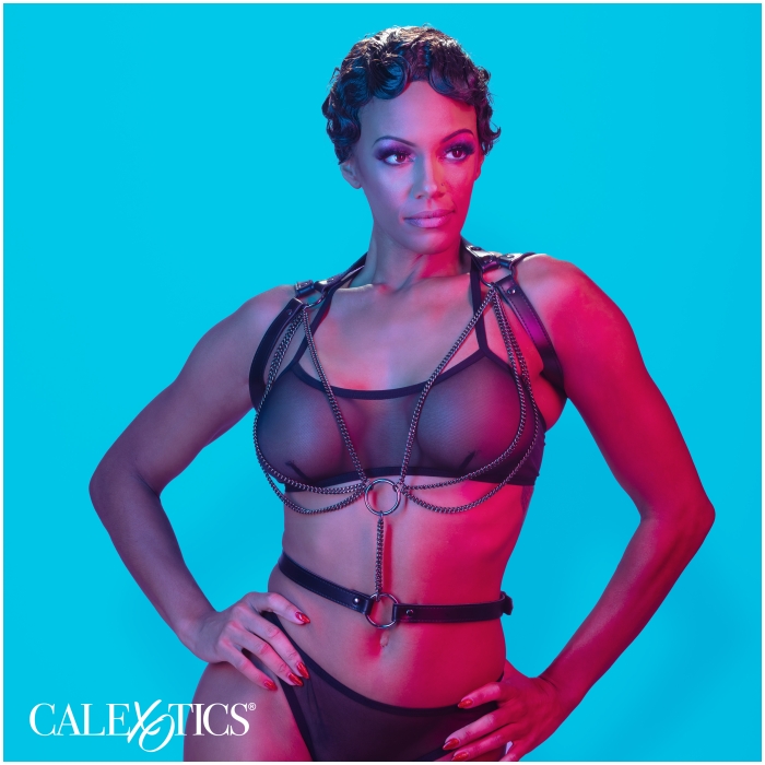 MULTI CHAIN HALTER BLACK EUPHORIA COLLECTION