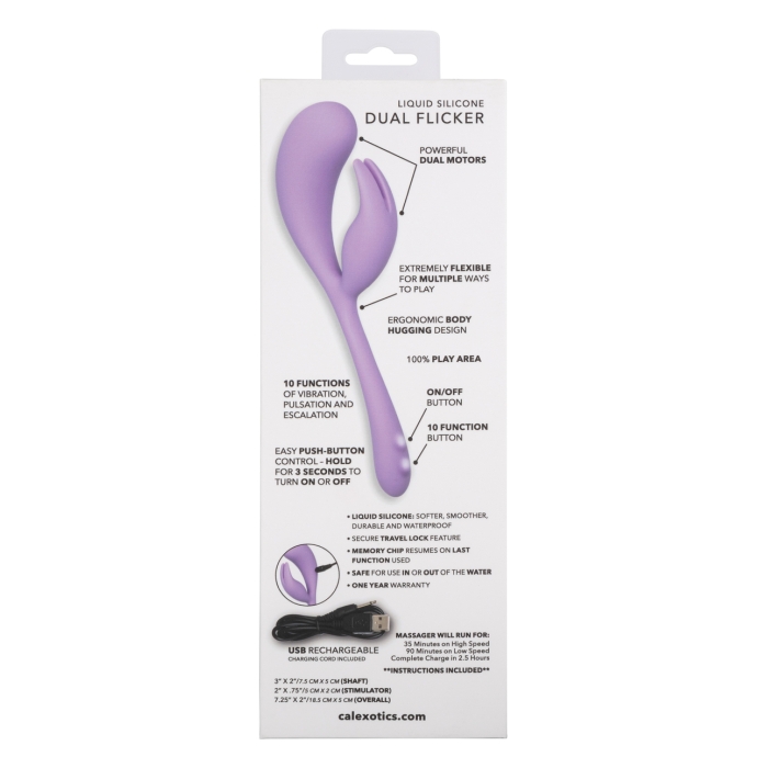 ELLE LIQUID SILICONE DUAL FLICKER