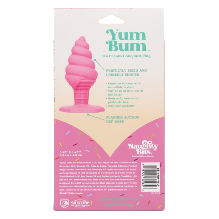 NAUGHTY BITS YUM BUM ICE CREAM CONE BUTT PLUG