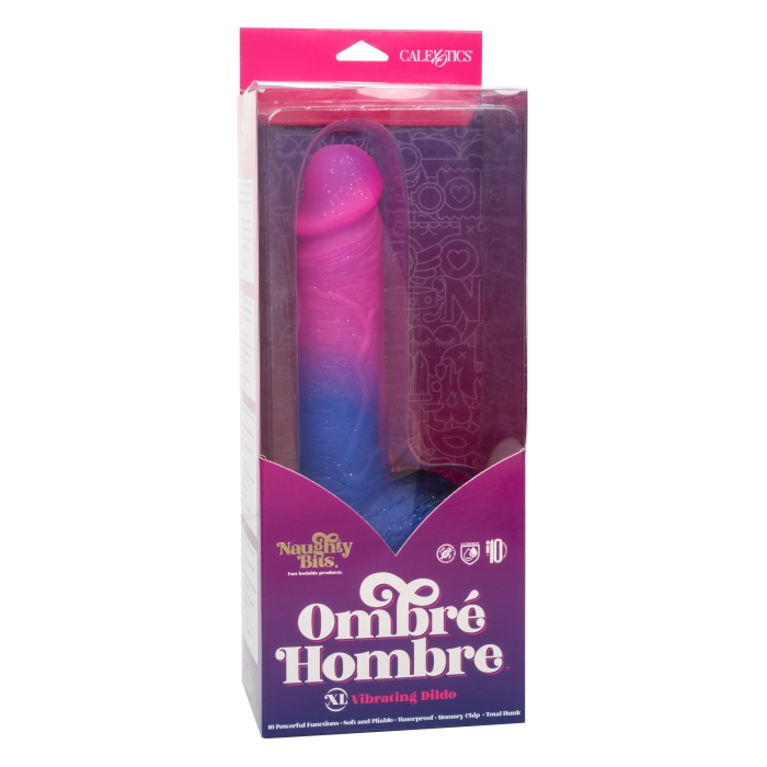 NAUGHTY BITS OMBRE HOMBRE XL VIBE DILDO