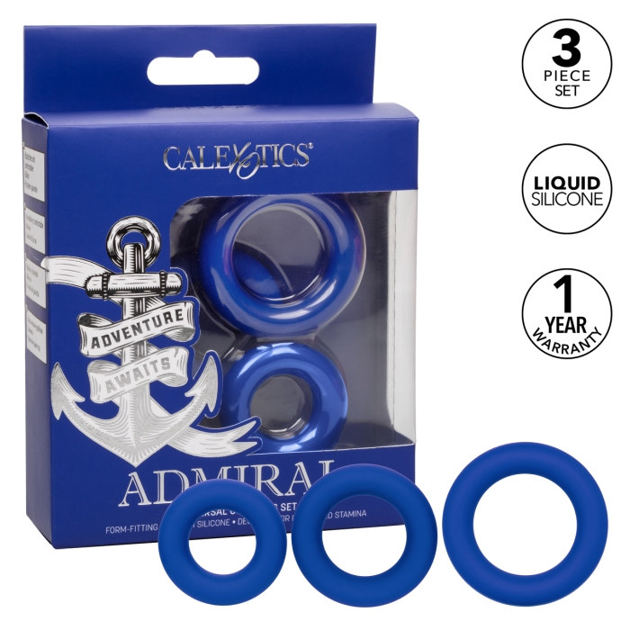ADMIRAL UNIVERSAL COCK RING SET 1.5"