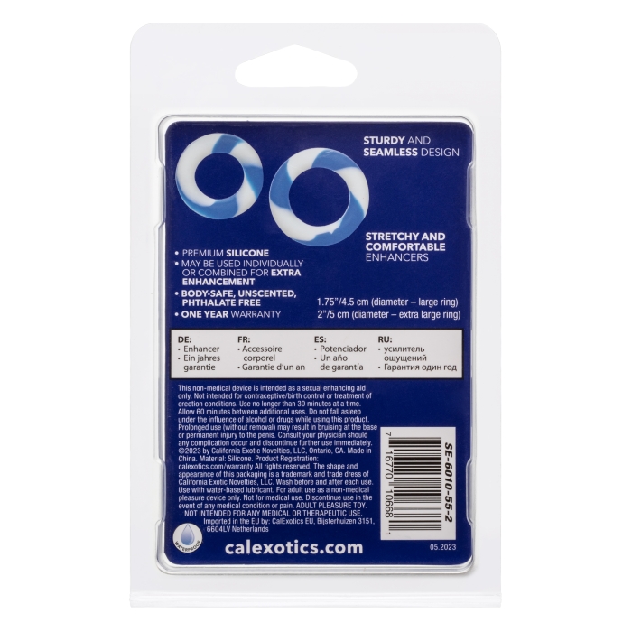 COCK RING BLUE-WHITE ADMIRAL 2 SET