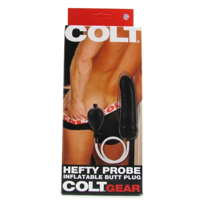 COLT HEFTY PROBE INFLATABLE BUTT PLUG IN BLACK COLT HEFTY PROBE INFLATABLE BUTT PLUG IN BLACK