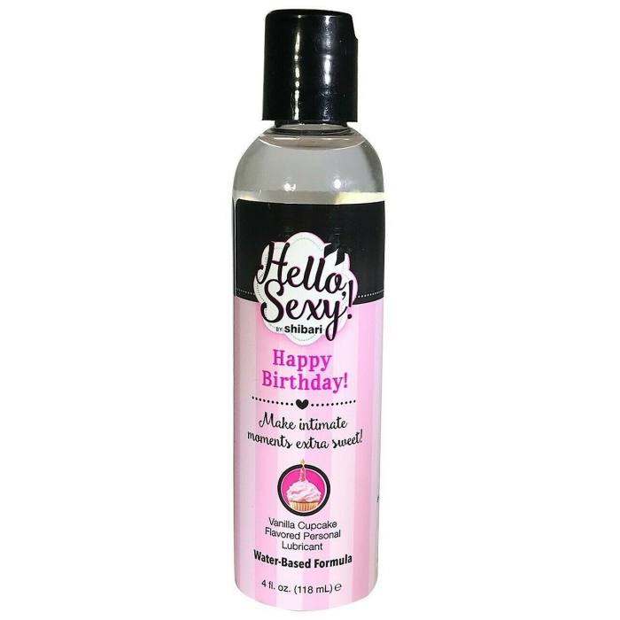 SHIBARI HELLO SEXY HAPPY BIRTHDAY LUBE 4OZ SHIBARI HELLO SEXY HAPPY BIRTHDAY LUBE 4OZ
