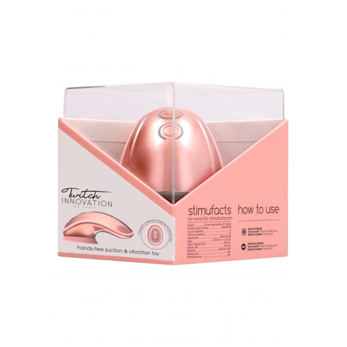 TWITCH H&S FREE SUCTION & VIBRATION TOY - ROSE GOLD TWITCH H&S FREE SUCTION & VIBRATION TOY - ROSE GOLD