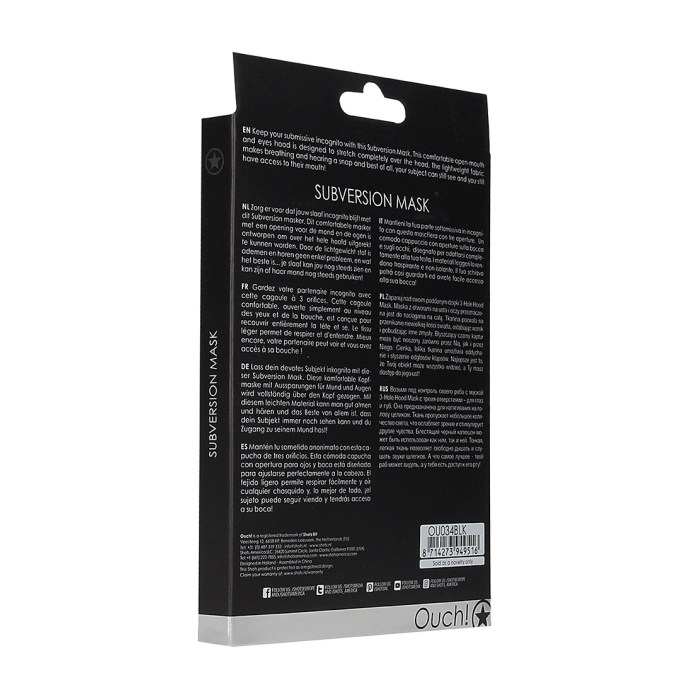 SUBVERSION MASK - BLACK
