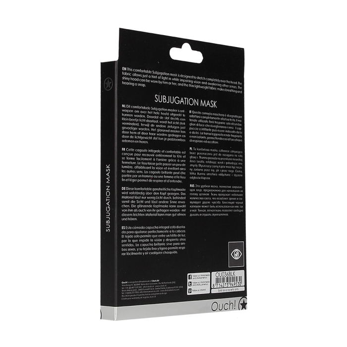 SUBJUGATION MASK - BLACK