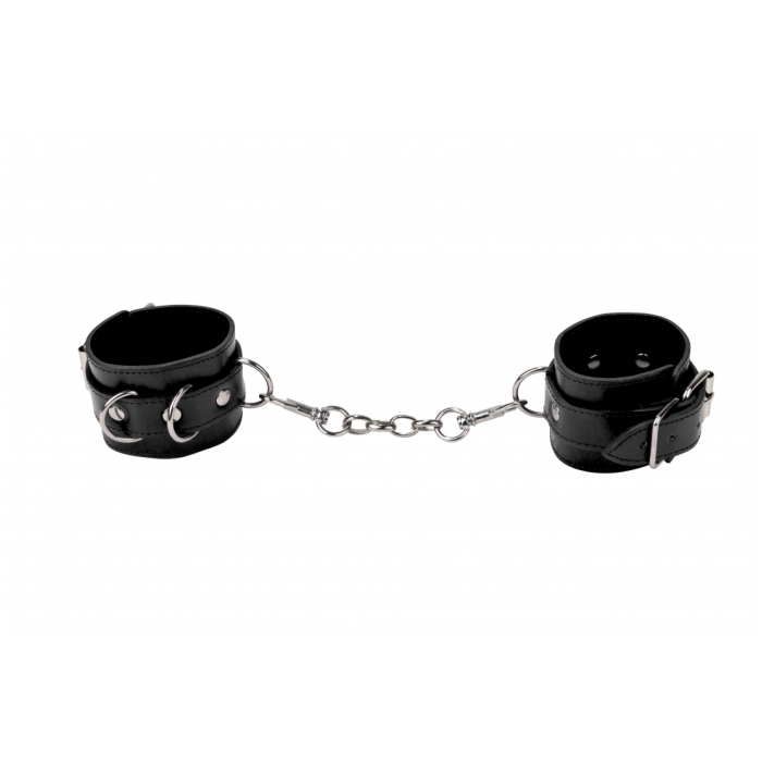 LEATHER CUFFS - BLACK