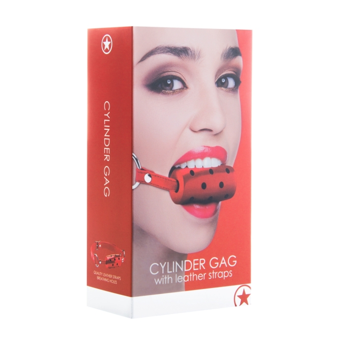 CYLINDER GAG - RED CYLINDER GAG - RED