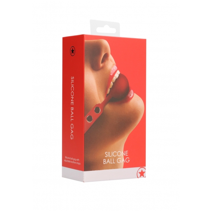 SILICONE BALL GAG - RED SILICONE BALL GAG - RED