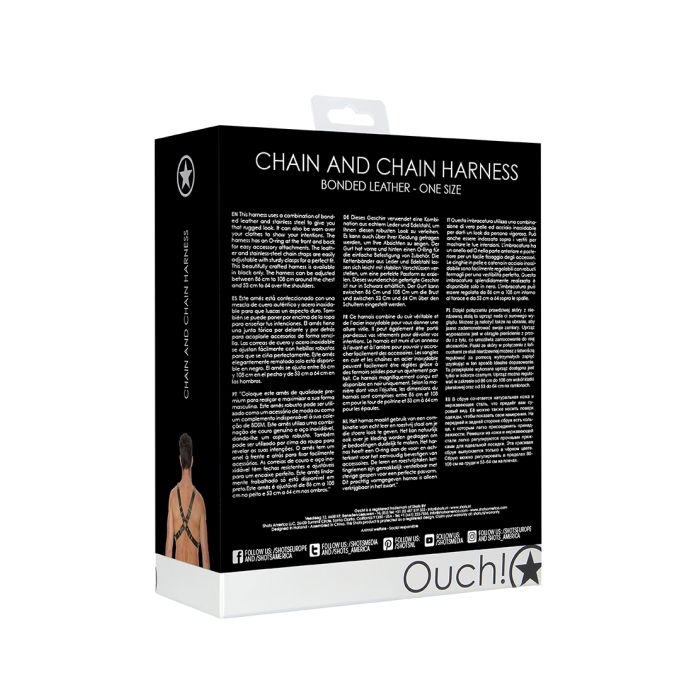 CHAIN AND CHAIN HARNESS - ONE SIZE - BLACK