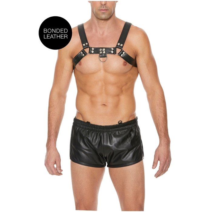 CHEST BULLDOG HARNESS - L/XL - BLACK