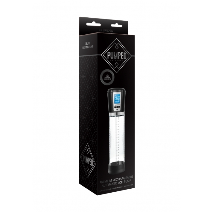 PREMIUM RECHARGEABLE AUTOMATIC LCD PUMP - TRANSPARENT PREMIUM RECHARGEABLE AUTOMATIC LCD PUMP - TRANSPARENT
