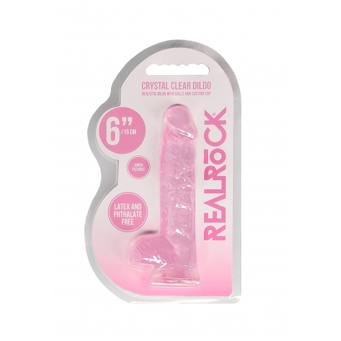 REALISTIC DILDO WITH BALLS 6IN / 15 CM REALISTIC DILDO WITH BALLS 6IN / 15 CM