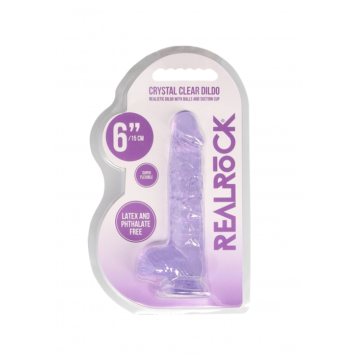 REALISTIC DILDO WITH BALLS 6IN / 15 CM REALISTIC DILDO WITH BALLS 6IN / 15 CM