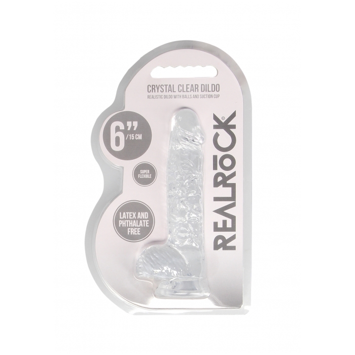 REALISTIC DILDO WITH BALLS 6IN / 15 CM REALISTIC DILDO WITH BALLS 6IN / 15 CM
