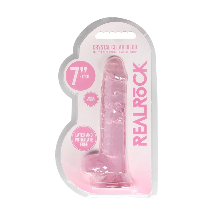 REALISTIC DILDO WITH BALLS 7IN / 17 CM REALISTIC DILDO WITH BALLS 7IN / 17 CM