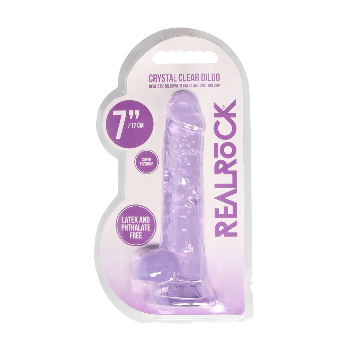 REALISTIC DILDO WITH BALLS 7IN / 17 CM REALISTIC DILDO WITH BALLS 7IN / 17 CM