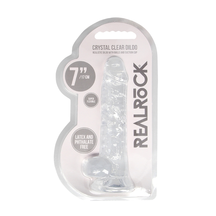 REALISTIC DILDO WITH BALLS 7IN / 17 CM REALISTIC DILDO WITH BALLS 7IN / 17 CM