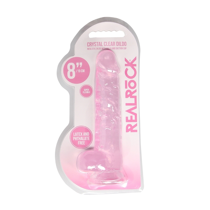 REALISTIC DILDO WITH BALLS 8IN / 19 CM REALISTIC DILDO WITH BALLS 8IN / 19 CM