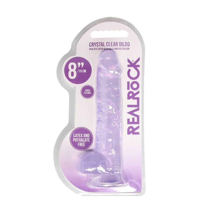 REALISTIC DILDO WITH BALLS 8IN / 19 CM REALISTIC DILDO WITH BALLS 8IN / 19 CM
