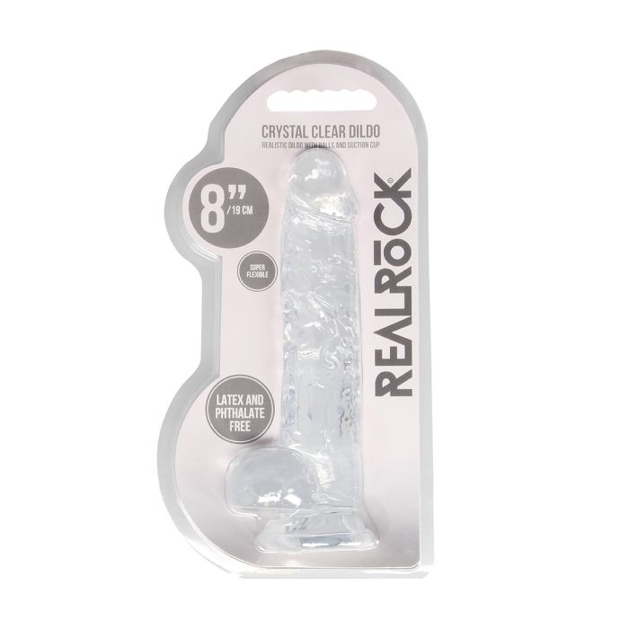 REALISTIC DILDO WITH BALLS 8IN / 19 CM REALISTIC DILDO WITH BALLS 8IN / 19 CM