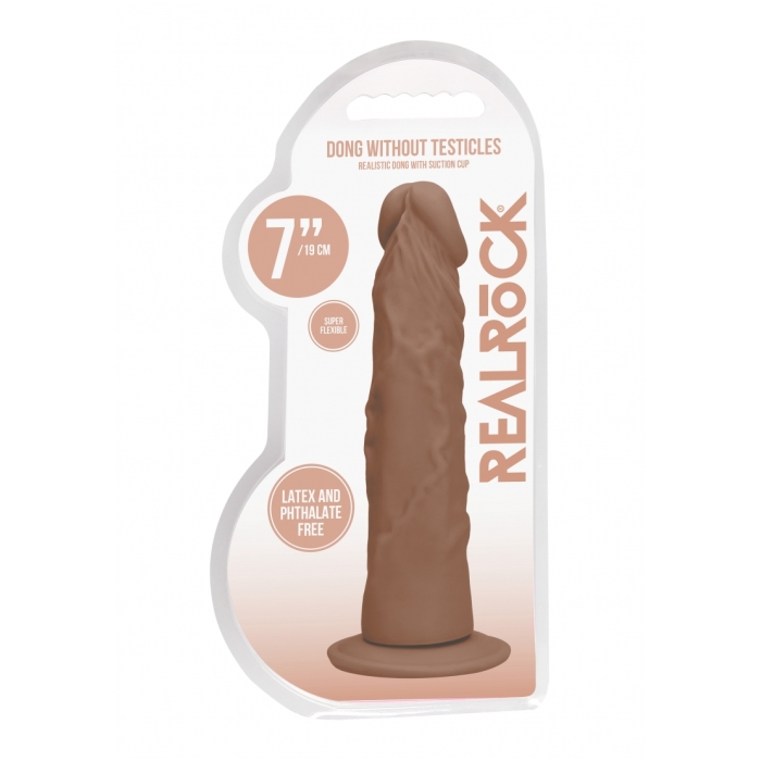 DONG WITHOUT TESTICLES 7IN / 17 CM - TAN DONG WITHOUT TESTICLES 7IN / 17 CM - TAN