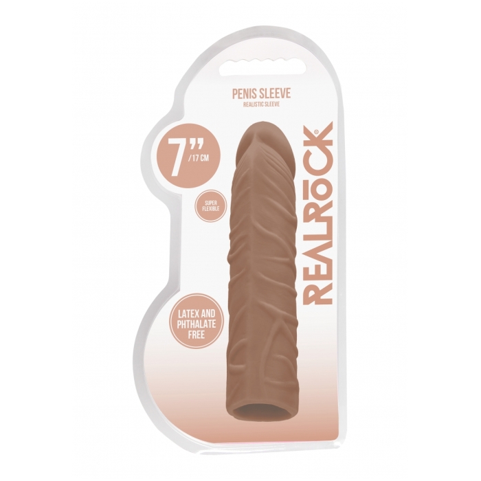 PENIS SLEEVE 7IN / 17 CM - TAN PENIS SLEEVE 7IN / 17 CM - TAN