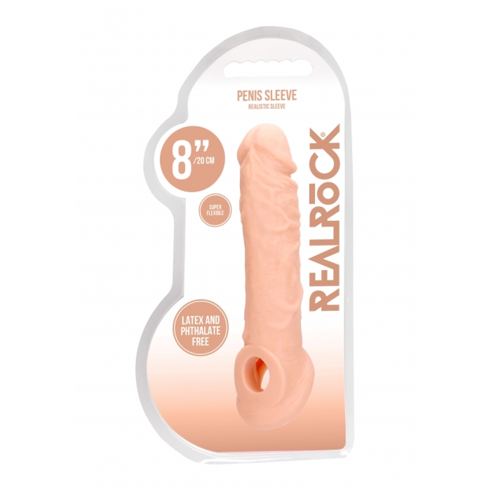 PENIS SLEEVE 8IN / 20 CM - FLESH PENIS SLEEVE 8IN / 20 CM - FLESH