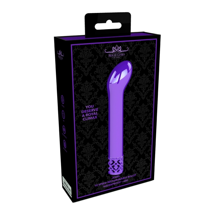 JEWEL - RECHARGEABLE ABS BULLET - PURPLE JEWEL - RECHARGEABLE ABS BULLET - PURPLE