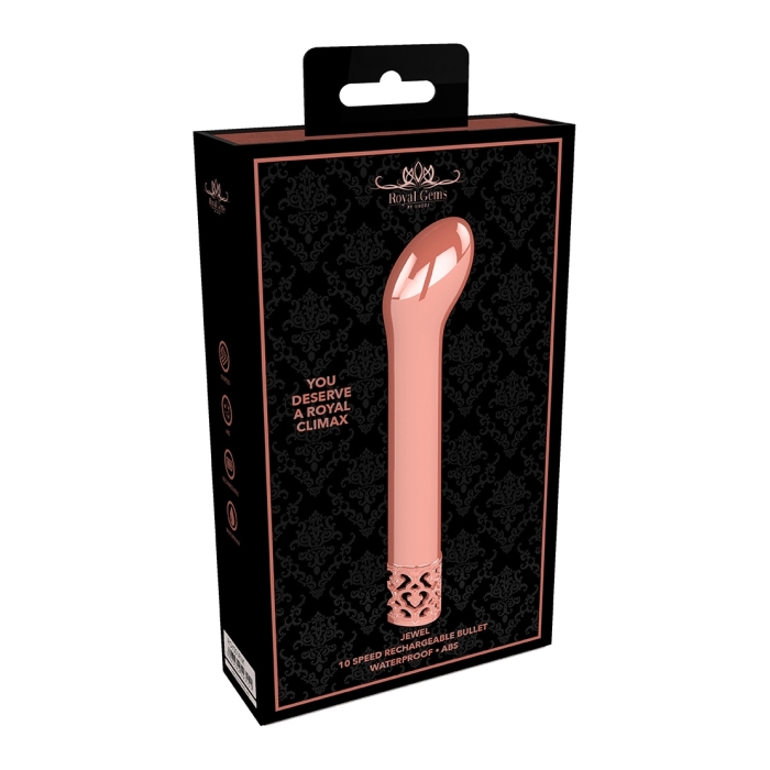 JEWEL - RECHARGEABLE ABS BULLET - ROSE GOLD JEWEL - RECHARGEABLE ABS BULLET - ROSE GOLD