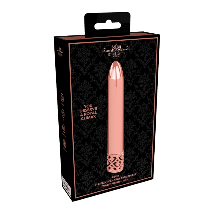 SHINY - RECHARGEABLE ABS BULLET - ROSE GOLD SHINY - RECHARGEABLE ABS BULLET - ROSE GOLD