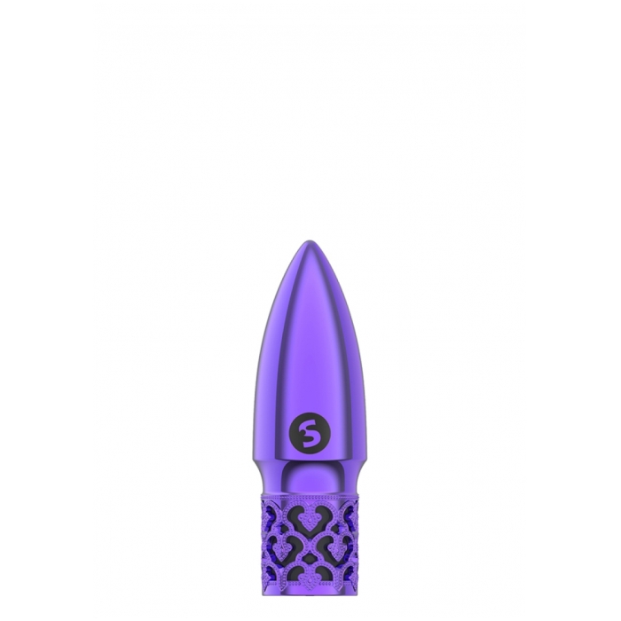 GLITTER - RECHARGEABLE ABS BULLET - PURPLE