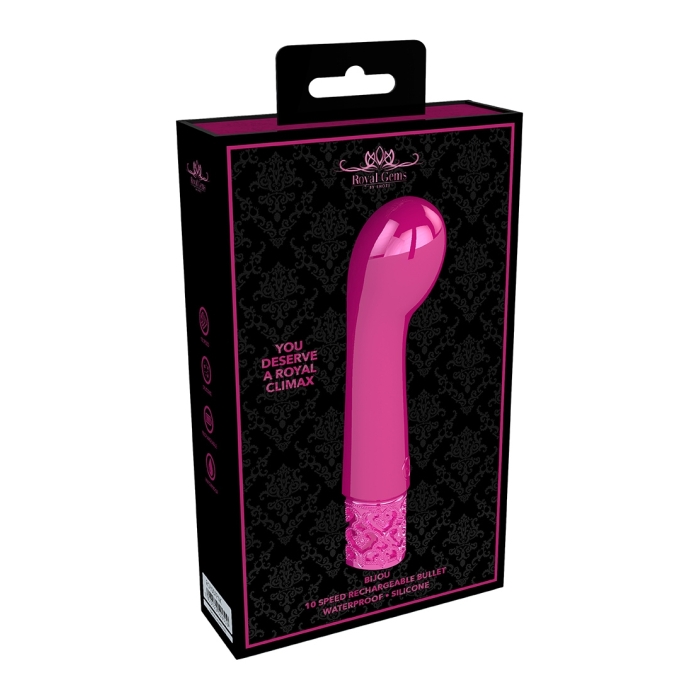 BIJOU - RECHARGEABLE SILICONE BULLET - PINK BIJOU - RECHARGEABLE SILICONE BULLET - PINK