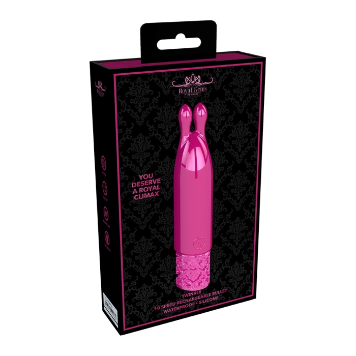 TWINKLE - RECHARGEABLE SILICONE BULLET - PINK TWINKLE - RECHARGEABLE SILICONE BULLET - PINK
