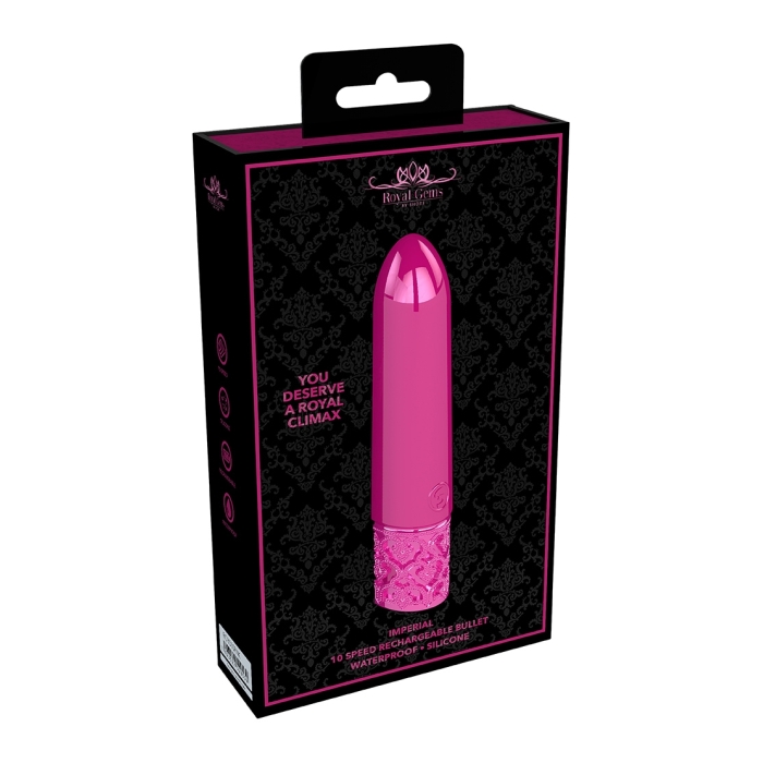 IMPERIAL - RECHARGEABLE SILICONE BULLET - PINK IMPERIAL - RECHARGEABLE SILICONE BULLET - PINK