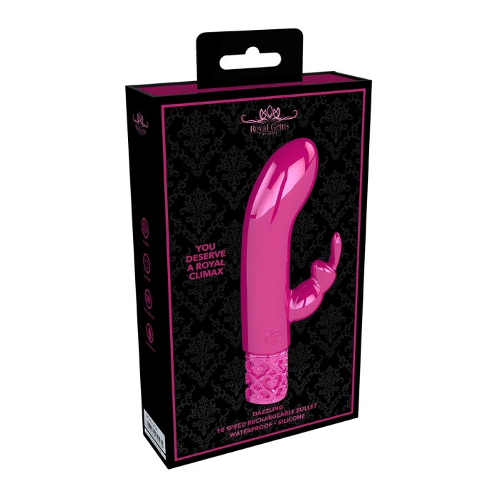 DAZZLING - RECHARGEABLE SILICONE BULLET - PINK DAZZLING - RECHARGEABLE SILICONE BULLET - PINK