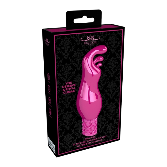EXQUISITE - RECHARGEABLE SILICONE BULLET - PINK EXQUISITE - RECHARGEABLE SILICONE BULLET - PINK