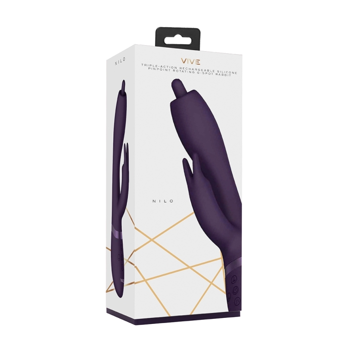 NILO - PINPOINT ROTATING G-SPOT RABBIT - PURPLE NILO - PINPOINT ROTATING G-SPOT RABBIT - PURPLE