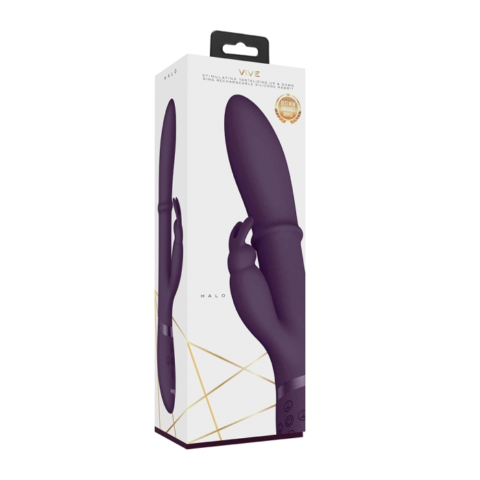 HALO - RING RABBIT VIBRATOR - PURPLE HALO - RING RABBIT VIBRATOR - PURPLE