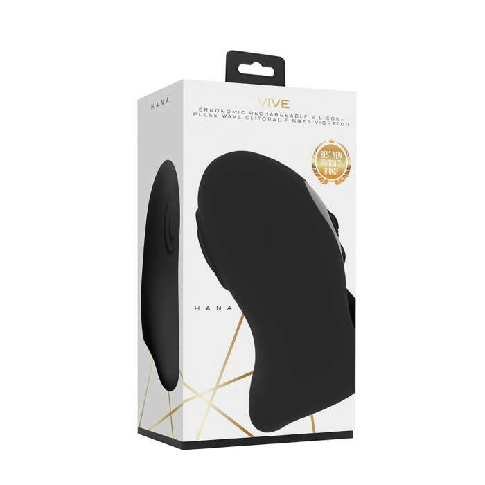 HANA - PULSE WAVE FINGER VIBRATOR - BLACK HANA - PULSE WAVE FINGER VIBRATOR - BLACK