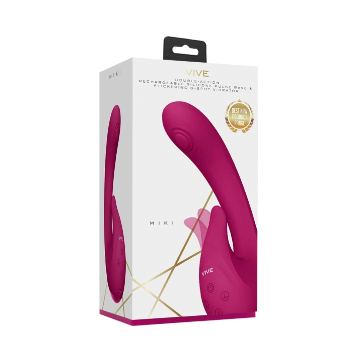 MIKI - PULSE WAVE & FLICKERING G-SPOT VIBRATOR - PINK MIKI - PULSE WAVE & FLICKERING G-SPOT VIBRATOR - PINK