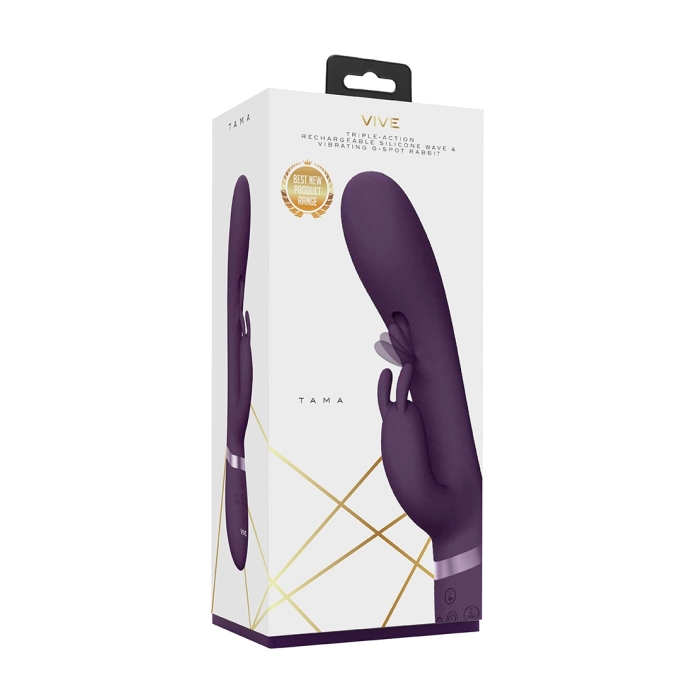 TAMA - WAVE & VIBRATING G-SPOT RABBIT - PURPLE TAMA - WAVE & VIBRATING G-SPOT RABBIT - PURPLE