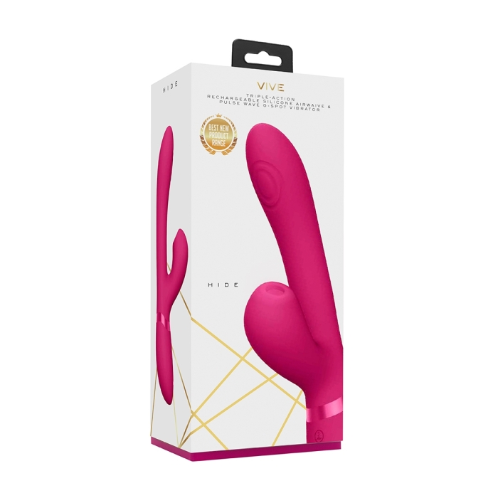 HIDE - AIRWAVE & PULSE WAVE G-SPOT VIBRATOR - PINK HIDE - AIRWAVE & PULSE WAVE G-SPOT VIBRATOR - PINK