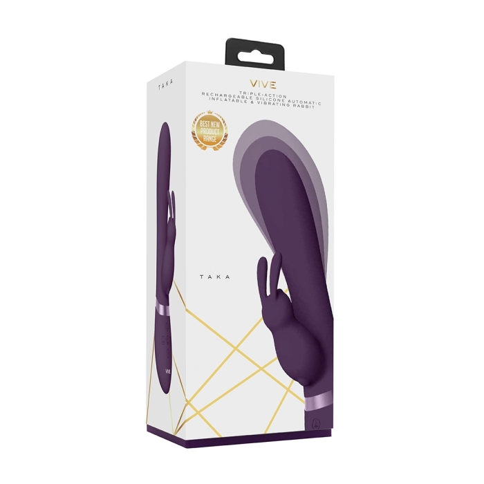 TAKA - INFLATABLE & VIBRATING RABBIT - PURPLE TAKA - INFLATABLE & VIBRATING RABBIT - PURPLE