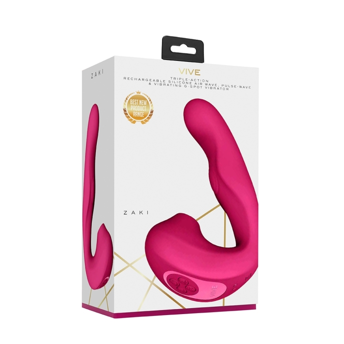 ZAKI AIR WAVE & PULSE WAVE & GSPOT VIBR - PINK ZAKI AIR WAVE & PULSE WAVE & GSPOT VIBR - PINK