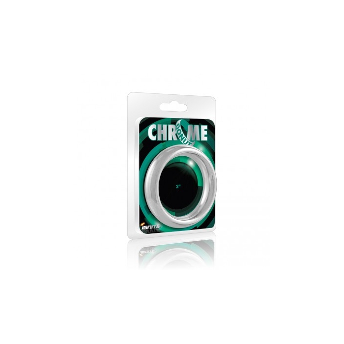 CHROME DONUT COCK RING - 2.00IN CHROME DONUT COCK RING - 2.00IN