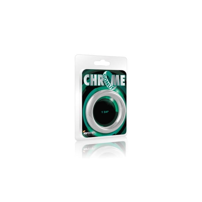 CHROME DONUT COCK RING - 1.75IN CHROME DONUT COCK RING - 1.75IN