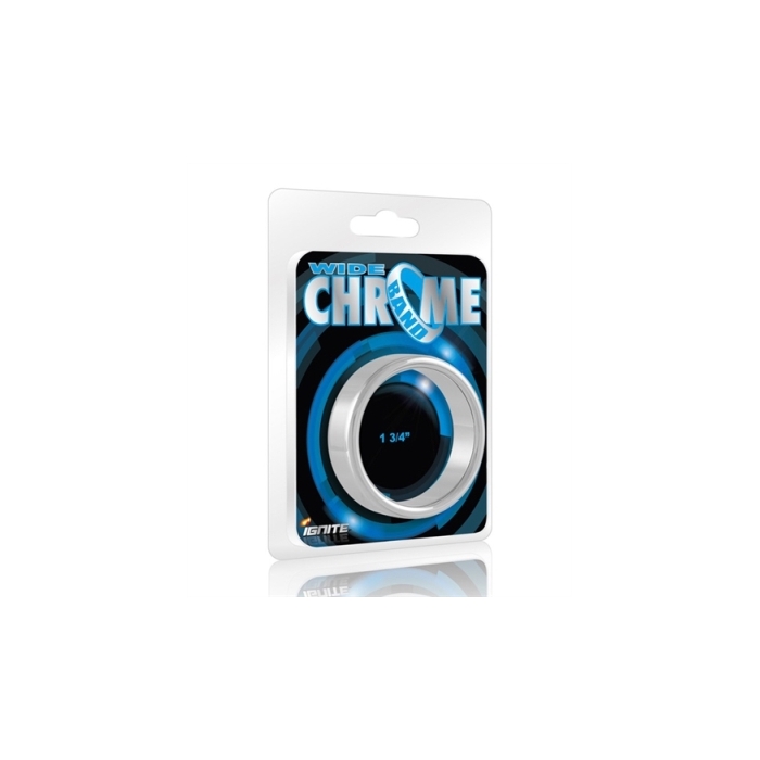 WIDE CHROME COCK RING - 1.75 (SI-95025) WIDE CHROME COCK RING - 1.75 (SI-95025)
